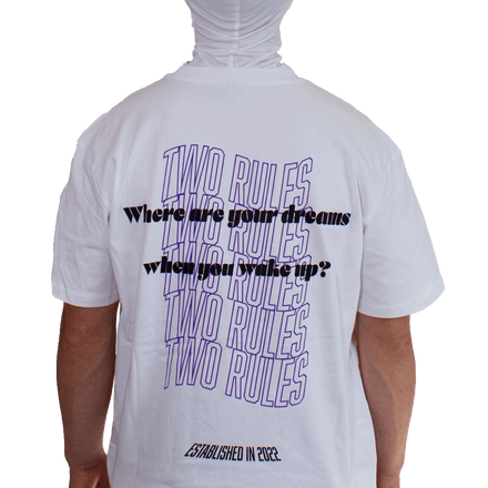 T-shirt OVERSIZE - DREAMS BIAŁY